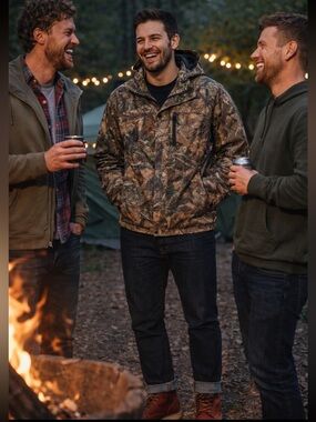 Carhartt Realtree Camo Hooded Storm Defender Performance Jacket - Brown/Green